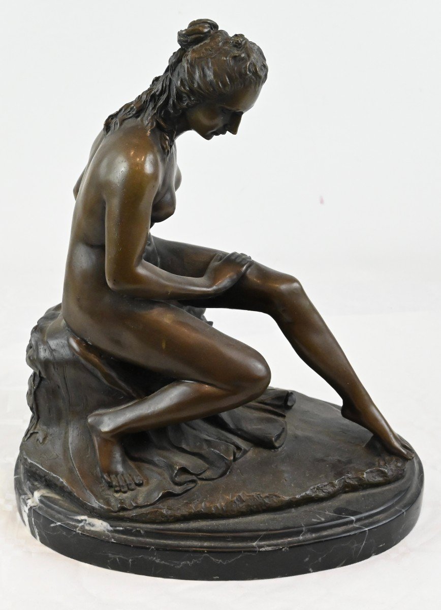 Pasquale Sgandurra - Figura di Donna in Bronzo - Italia Inizio XX secolo-photo-3